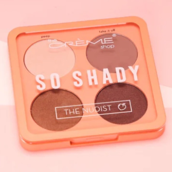 🦄 4/$20 The Crème Shop So Shady Eyeshadow Palette The Nudist New In Box - Picture 1 of 5